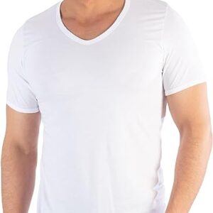 فانلة داخلى رجالى نصف كم رقبة سبعة من جيت