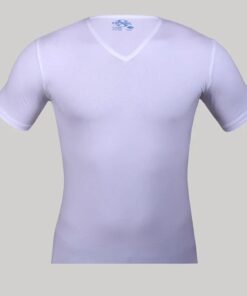 نصف كم (V) قطن ستريتش 