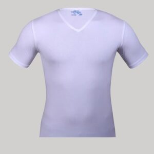 نصف كم (V) قطن ستريتش 