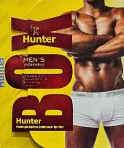 بوكسر هنتر ليكرا ساده - عرض 3 قطع