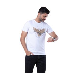 تي شيرت راوند رجالي صيفي من قطونيل روكيت