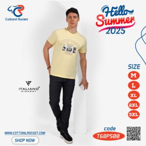 تيشرت رجالي صيفي – راحة وأناقة توكيل ايطاليانو