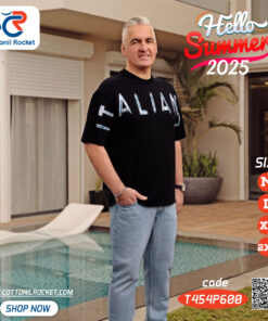 تشيرت أوفر سايز رجالي ايطاليانو