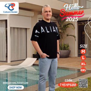 تشيرت أوفر سايز رجالي ايطاليانو