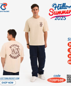 تيشرت أوفر سايز رجالي صيفي توكيل ايطاليانو