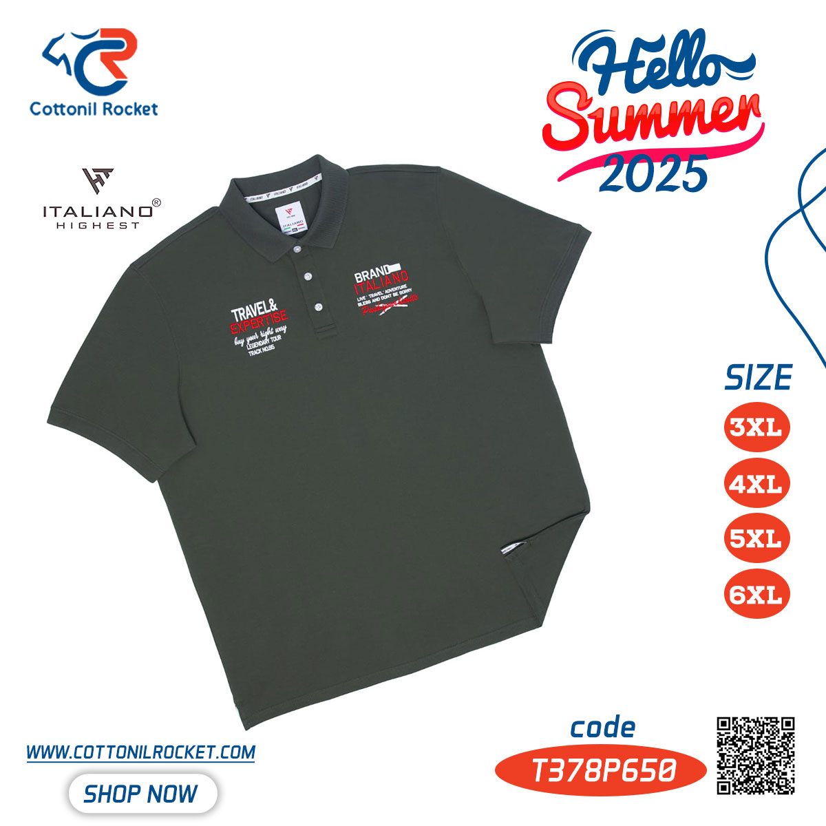 تشيرت بولو رجالي مقاسات خاصة ماركة ايطاليانو تشيرت بولو رجالي مقاسات خاصة ماركة ايطاليانو