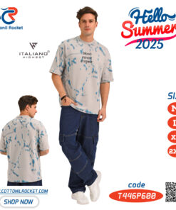تيشرت أوفر سايز رجالي صيفي توكيل ايطاليانو
