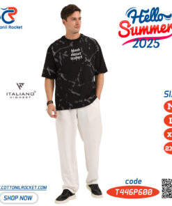تيشرت أوفر سايز رجالي صيفي توكيل ايطاليانو