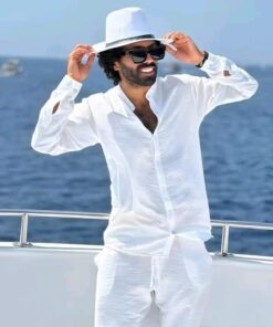 ترينج رجالي صيفي جديد – كتان مستورد 100%