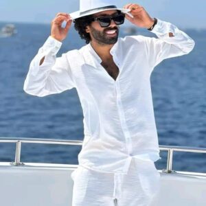 ترينج رجالي صيفي جديد – كتان مستورد 100%