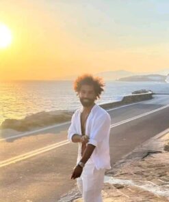 ترينج رجالي صيفي جديد – كتان مستورد 100%