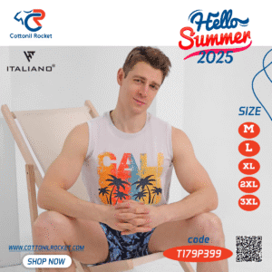 تيشرت كت رياضي رجالي صيفي للبحر توكيل ايطاليانو