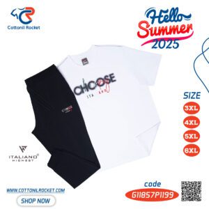 ترنج راوند رجالي صيفي مقاسات خاصة ماركة ايطاليانو