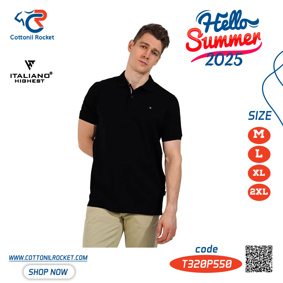 تيشيرت بولو صيفي توكيل ايطاليانو شياكة وراحة تيشيرت بولو صيفي توكيل ايطاليانو شياكة وراحة