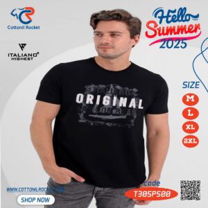 تيشيرت رجالي صيفي اصلي من إيطاليانو 🇮🇹