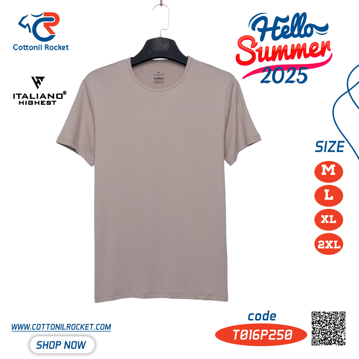 التشيرت البيزك العملي والأكتر راحة في الصيف ماركة ايطاليانو التشيرت البيزك العملي والأكتر راحة في الصيف ماركة ايطاليانو