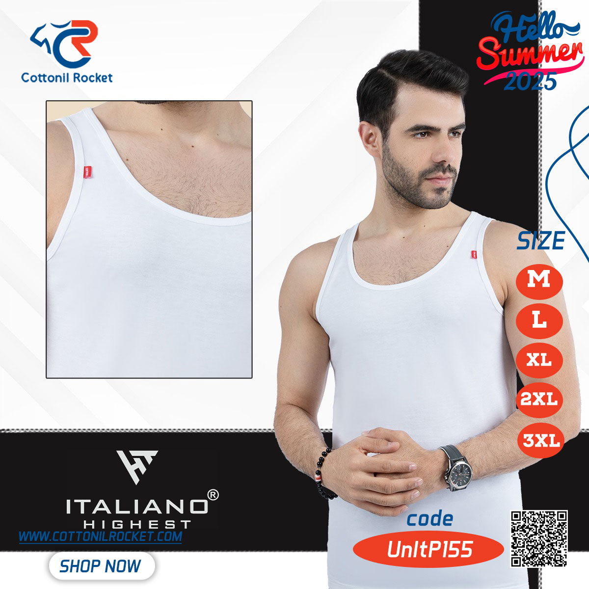 حمالة قطن سادة من ايطاليانو ابيض والوان حمالة قطن سادة من ايطاليانو ابيض والوان