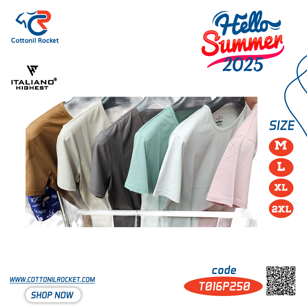 التشيرت البيزك العملي والأكتر راحة في الصيف ماركة ايطاليانو التشيرت البيزك العملي والأكتر راحة في الصيف ماركة ايطاليانو