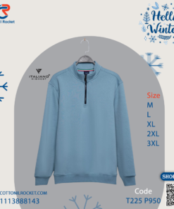 تيشيرت رجالي شتوي كاريزما نص سوستة مستورد 