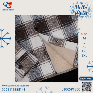 جاكيت شميز رجالي شتوي بياقة ماركة ايطاليانو