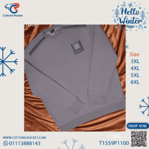 تيشيرت رجالي شتوي راوند – مقاسات خاصة توكيل ايطاليانو